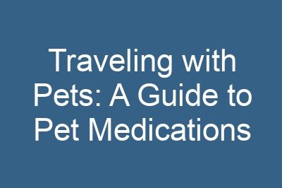 Traveling with Pets: A Guide to Pet Medications